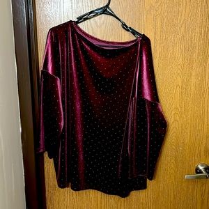 Anne Klein Top velour size 2x Brand new. Sorry no tags .
